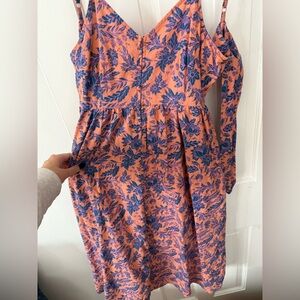 Universal Thread Orange and Purple Floral Dress